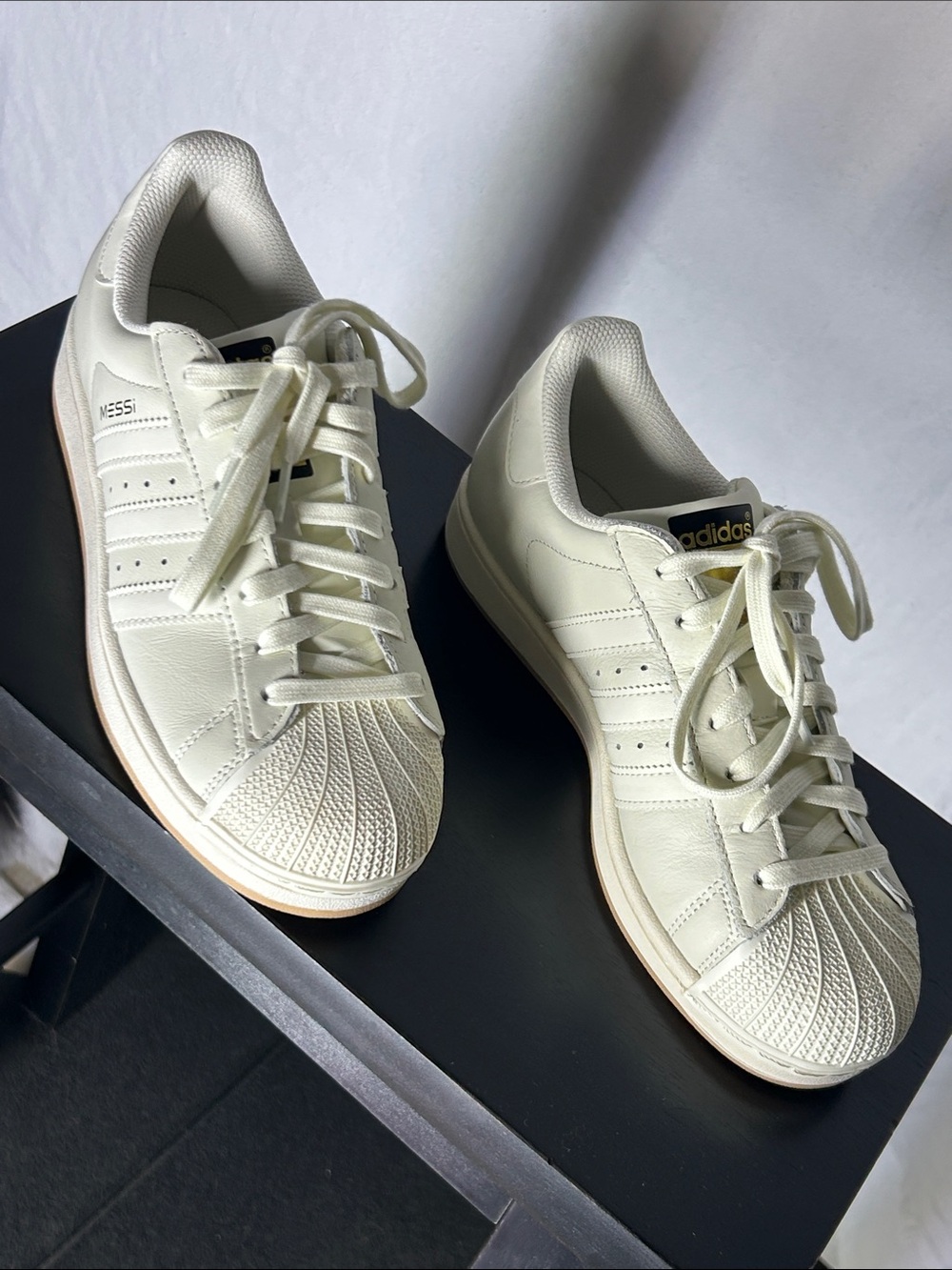 adidas Men’s Off-White Classic Shell-Toe Sneakers